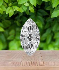 2.70 Ct Natural White Diamond Marquise Shape VVS1 D Grade Certified E54