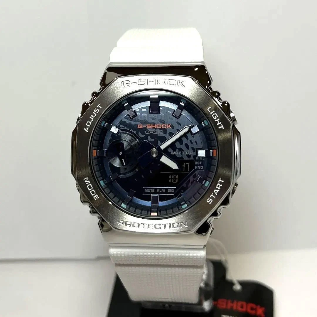 CASIO G-SHOCK GM-2100RI21-7AJR Silver Ryo Ishikawa Mens Watch Used
