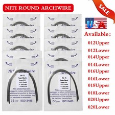 Dental Super Elastic Niti Round Arch Wires Arch Wire for Bracket Braces Sizes