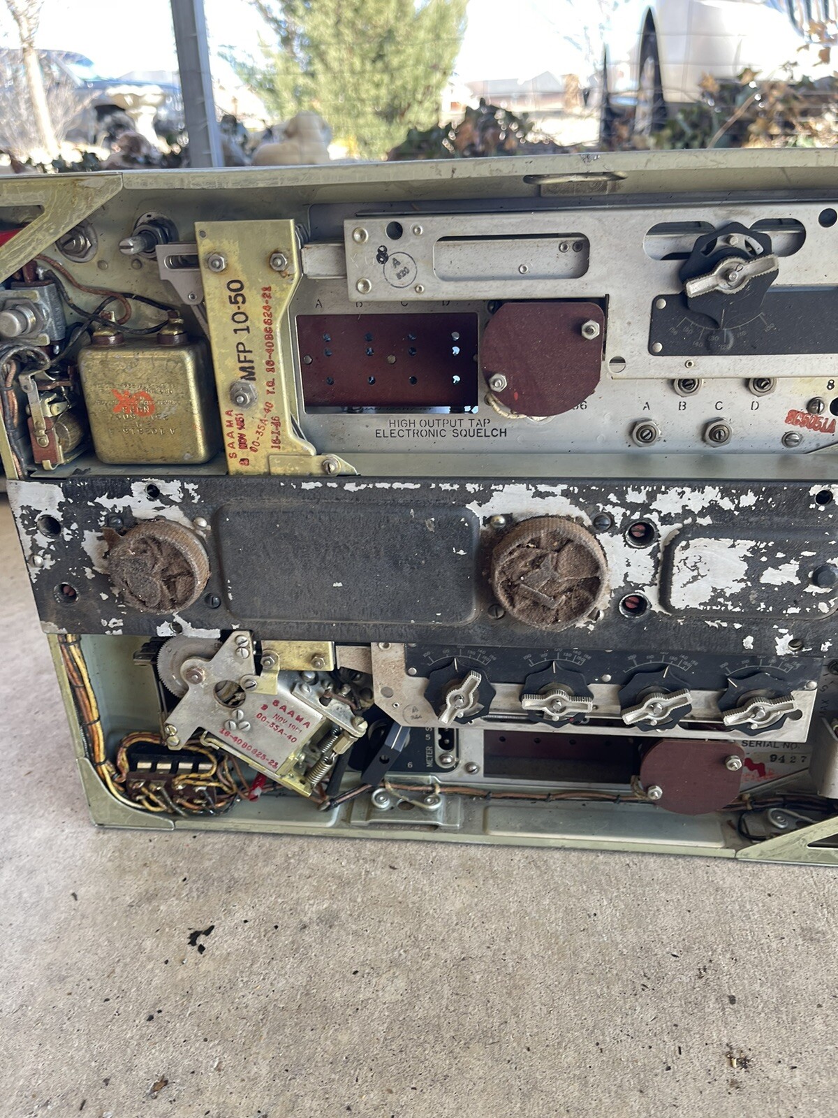 Vintage 1960s Bendix US Army tube radio reciever transmitter bc-624-c 625-am