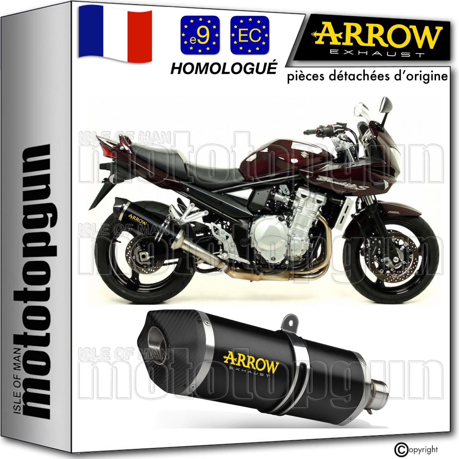 Echappement Arrow C-Tech Suzuki Bandit 1250 S pour les grands road trips