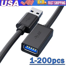 USB3.0 Extension Cable High Speed Extender Cord Adapter TypeA Male to Female Lot
