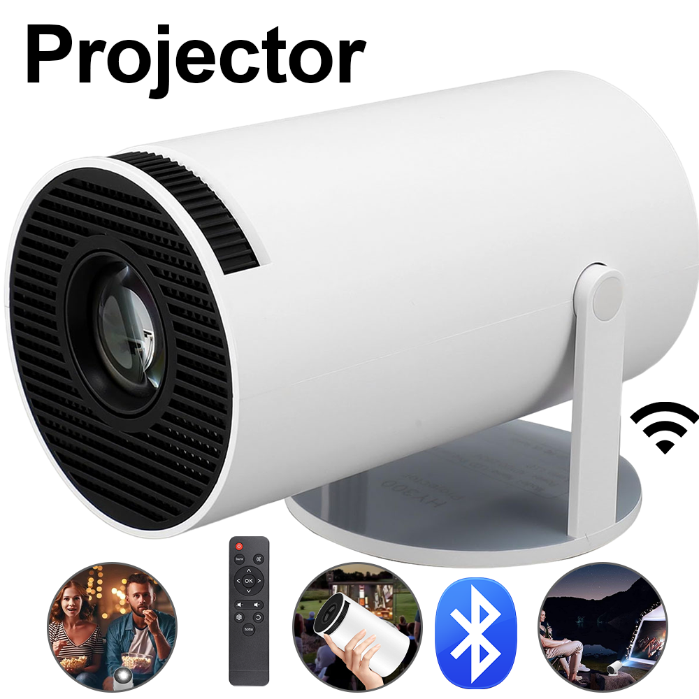 4K Mini Projector 10000 Lumen LED 1080P WiFi Bluetooth UHD Portable Home Theater-image