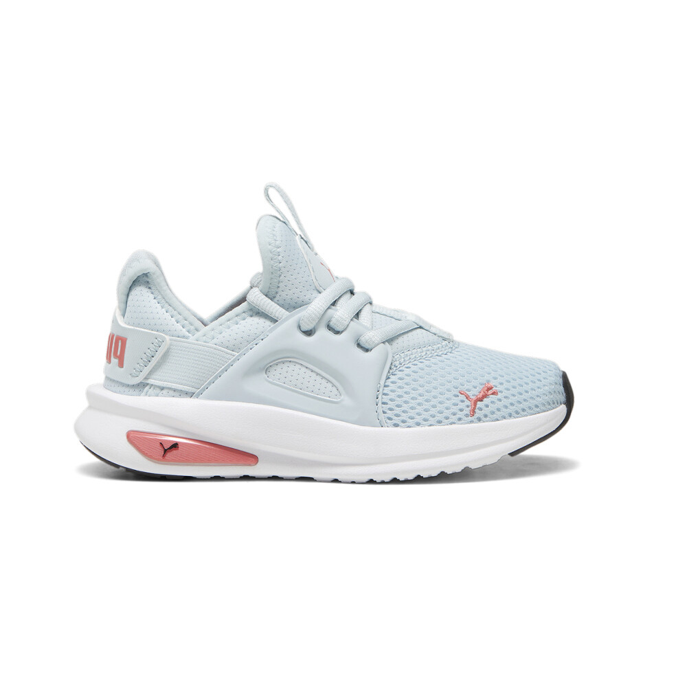 Повседневные кроссовки Puma Soft Enzo Evo на шнуровке для маленьких девочек синего цвета 38705319