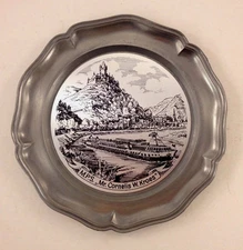 Mr Cornelis W Kroes Dutch Steamer Cruise Ship Pewter Souvenir Plate & Box KOZIOL