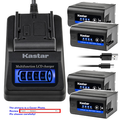 Kastar Battery LCD Quick Charger for Sony NP-F970 CCD-TRV72 CCD-TRV720 CCD-TRV75