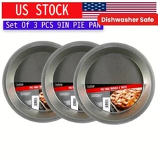 3 Round 9Inch Cake Pan Pie Pan- Cake Pans Non-stick Cake Baking Pans