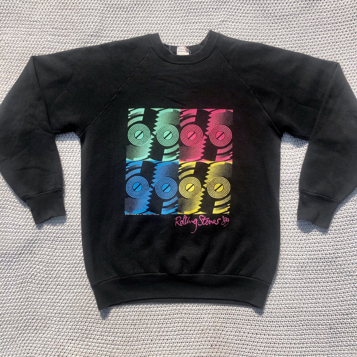 Vintage 1989 Rolling Stones Steelwheels Tour Pull Over