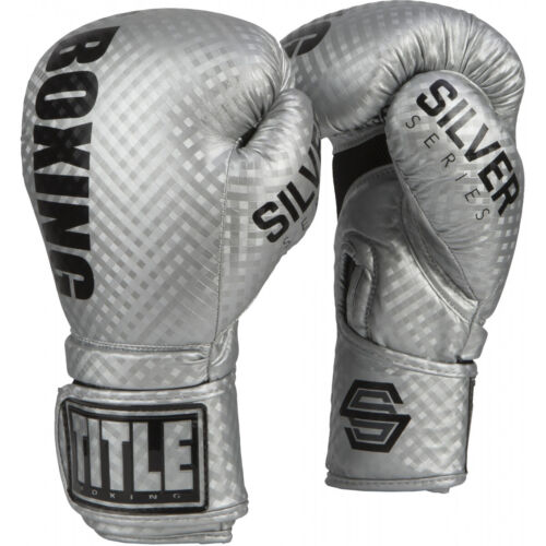 Title Boxing Silver Series Stimulate Hook and Loop Bag Boxing Gloves - Foto 1 di 3