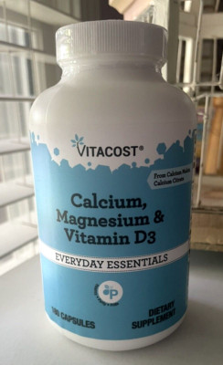 Vitacost Calcium Citrate w/ Magnesium & Vitamin D3 - 180 Capsules Exp 11/26 NEW