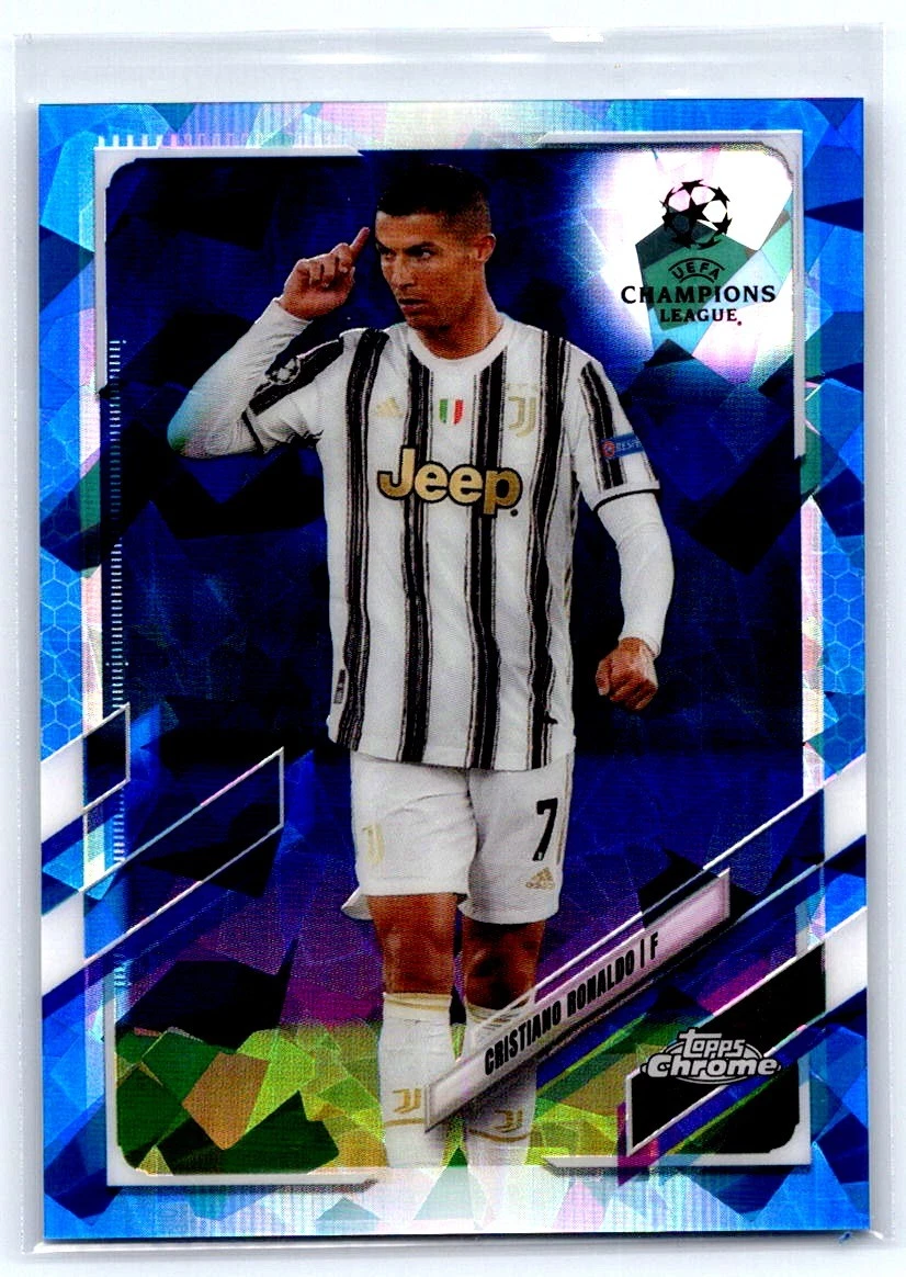 2020-21 Topps Chrome UCL Sapphire Edition Cristiano Ronaldo #100