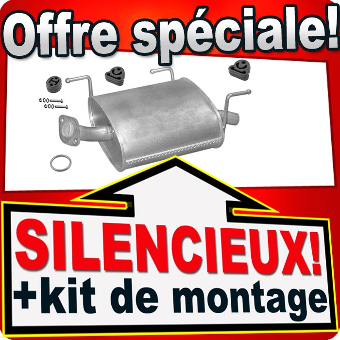 Silencieux arrière contre les bruits d'échappement sur Nissan Almera 1.5 1.8 essence hayon
