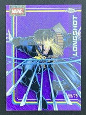 Longshot 2026 Topps Chrome Marvel Comics Purple Shimmer Refractor Base /75 #71