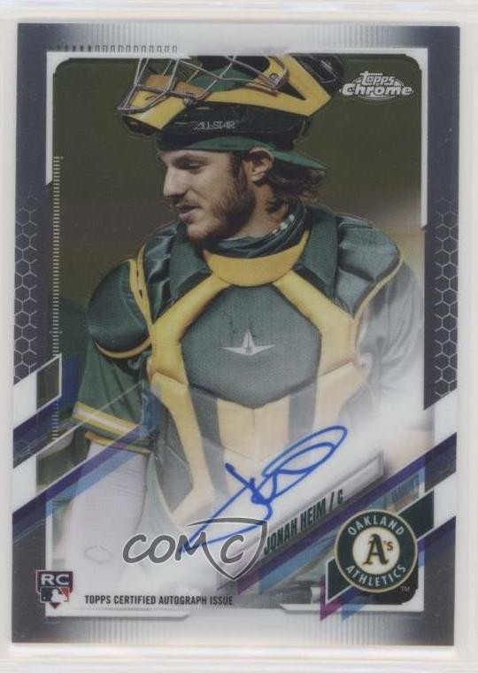 2021 Topps Chrome Rookie Auto Jonah Heim #RA-JH Auto 14qk
