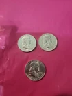 3×1963 90% Silver Franklin Halves