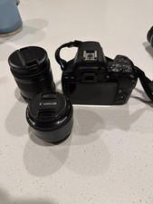 Canon EOS 200D ll DLSR Camera with 18-55mm Lens bundled with EF 50mm lens.
