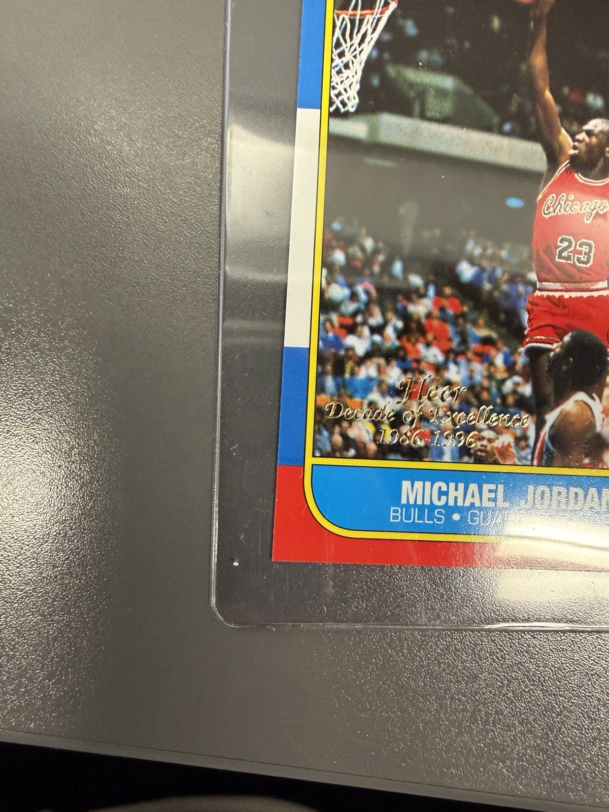 1996-97 Michael Jordan Fleer Decade of Excellence Basketball Card Bulls view 11
