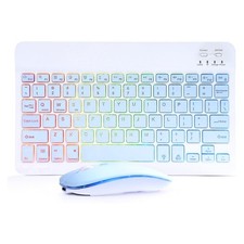 Bluetooth Keyboard and Mouse Combo for iPad - Rechargeable Wireless Keyboard ...
