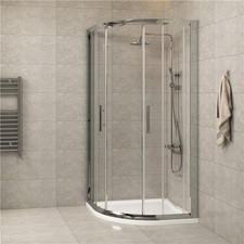 760 x 760mm Quadrant Shower Enclosure and Tray Walk in Cubicle Glass Screen Door