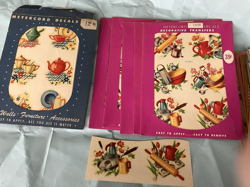 Assorted 39 vintage sheet decals Vintage by Meyercord Duo and eagle.