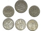 [Lot of 5] 1 Deutsche Mark German Coins - 1962/1967/1969/1970/1971 — photo 2