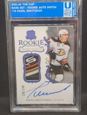 🔥  2023-24 Upper Deck The Cup Pavel Mintyukov Rookie Auto RC #130/249 Ducks 🔥 