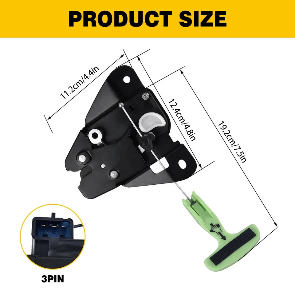 Atuador de trava de porta trava de porta compatível com Dodge Dart 2013 2014 2015 2016 substituir - Imagem 3 de 4