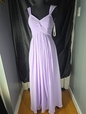 Azazie Kaitlynn bridesmaid dress in the color lilac SIZE A2