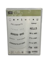 NIB Stampin Up Sale-A-Bration Any Occasion 20-Pcs Photopolymer Stamp RETIRED
