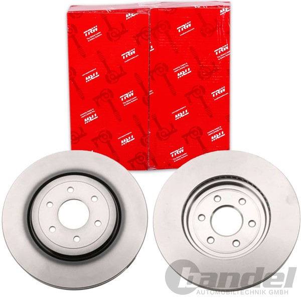 2X TRW Bremsscheiben 319Mm BelÜFtet Vorne Passend FÜR Nissan NP300 Pathfinder |-image