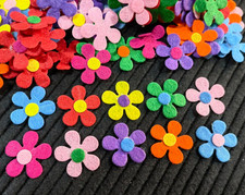 200Pcs Felt Flower Fabric Flower Embellishments DIY Crafts Scrapbooking,1 1/8 In