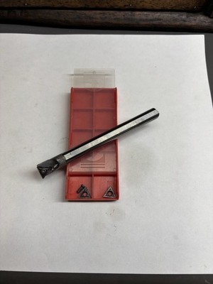 Sandvik C06M-STFCR-2C coolant thru 3/8'' carbide indexable boring bar