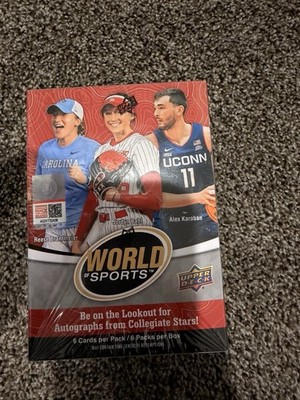 Upper Deck 2022 World of Sports Blaster Box 6 Packs 6 Cards/Pack (36)