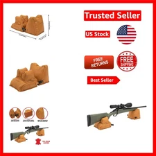 Compact Leather Shooting Rest Set with Shoulder Bag - For Precision & Comfort