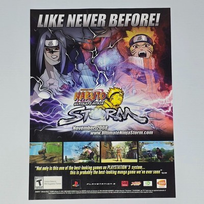 Naruto Ultimate Ninja Storm PlayStation 3 PS3 Manga Print Ad/Poster