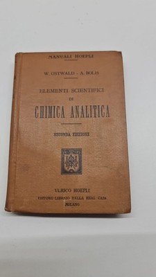 HOEPLI HANDBÜCHER - ANALYTISCHE CHEMIE - II AUSGABE 1914