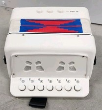 Mini Kids Toy Accordion 10 Buttons 14 Notes Instrument Supports Bass Chords