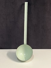 Ancienne Louche, en tôle emaillée ustensile cuisine vintage