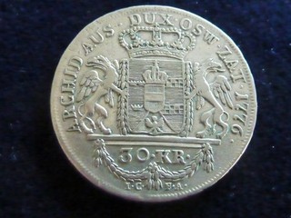 30 Kreuzer 1776 I.C. F.A. Maria Theresia Silber ! Erhaltung ss /vz!! RRR