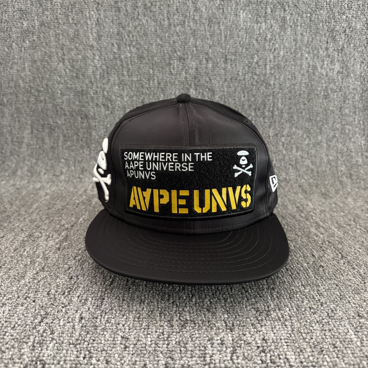 AAPE By A Bathing Ape x New Era Black Snapback Hat AAPE UNVS
