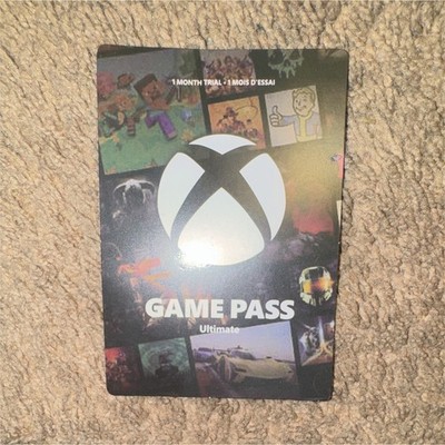 Microsoft Xbox Game Pass Ultimate 1 Month Trial Prepaid Card for Xbox/PC