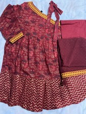 Readymade Cotton Kids Girls Salwar Kameez Party Wear Eid Indian Designer Dress