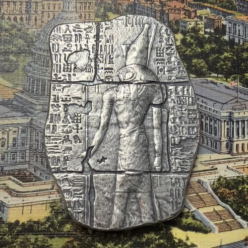 MPM Egyptian Relic Series 3 oz. Silver Poured Bar 🇺🇸🇪🇬