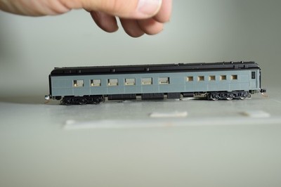 92136 N Scale Micro Trains 83' HEAVY WEIGHT DINER CAR UNPAINTED