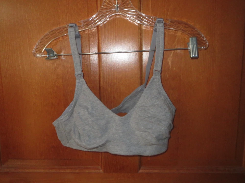 Sutiã Wynette Valmont 86709W algodão sem fio enfermagem maternidade 40B cinza - Imagem 3 de 4