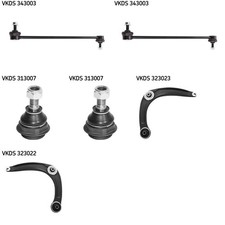 SKF QUERLENKERSATZ 8 TEILIG VORNE passend für PEUGEOT 3008 308 SW CITROEN C4 II