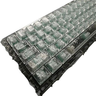 PBT Keycaps Set 119 Key Carbon Fiber Theme Keycap Set PC Black Keyboard