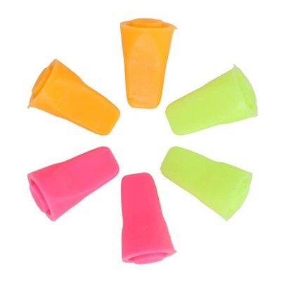 6 Psc Gummi Stricknadeln Punkt Protektoren Stopper Handwerk 2,5x1,5 Cm