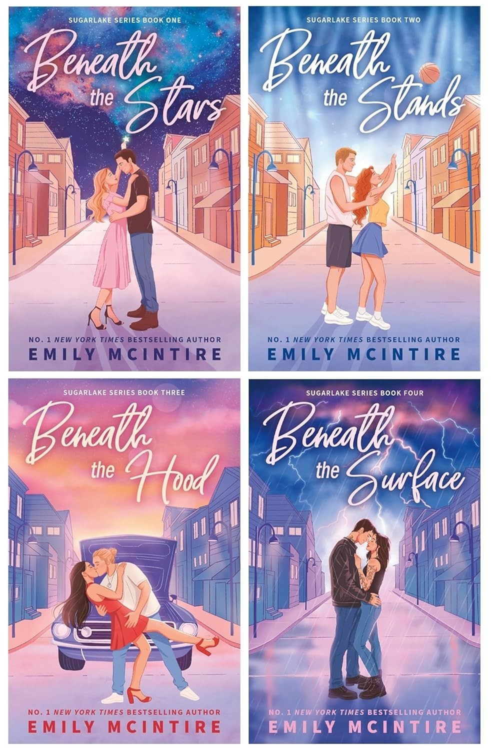 Sugarlake Series 4 Books Collection Set by Emily Mcintire Book 1-4 Beneath