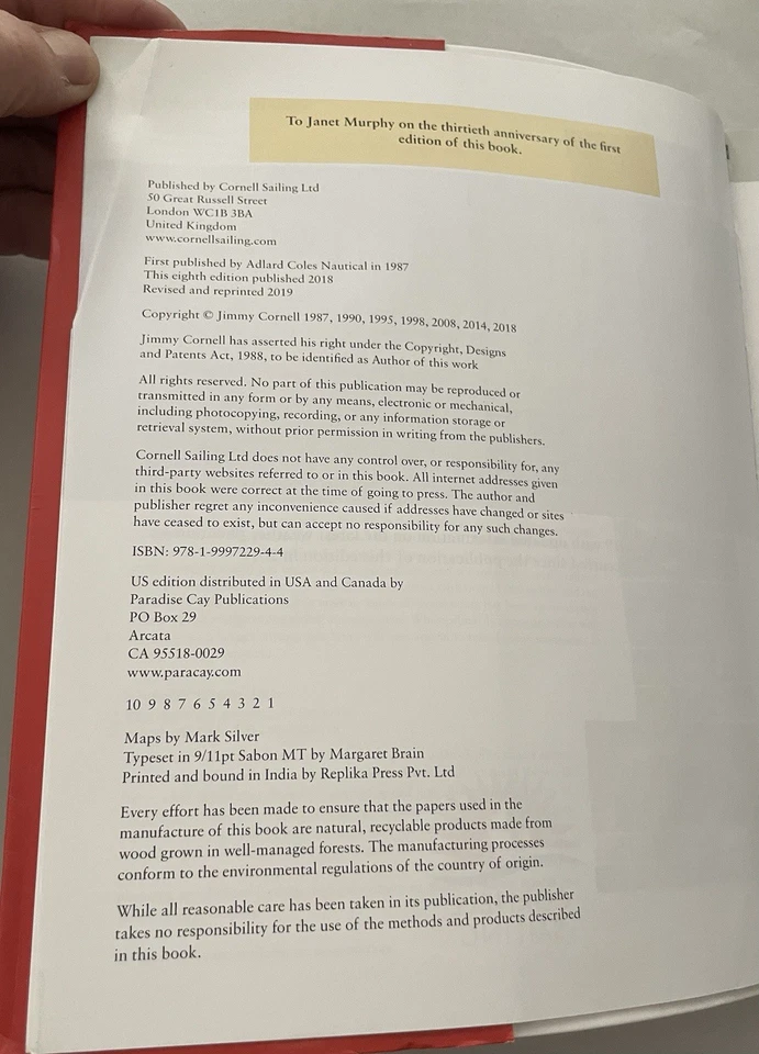 WORLD CRUISING ROUTES: 1000 SAILING ROUTES IN ALL OCEANS Jimmy Cornell Foto 3 de 4